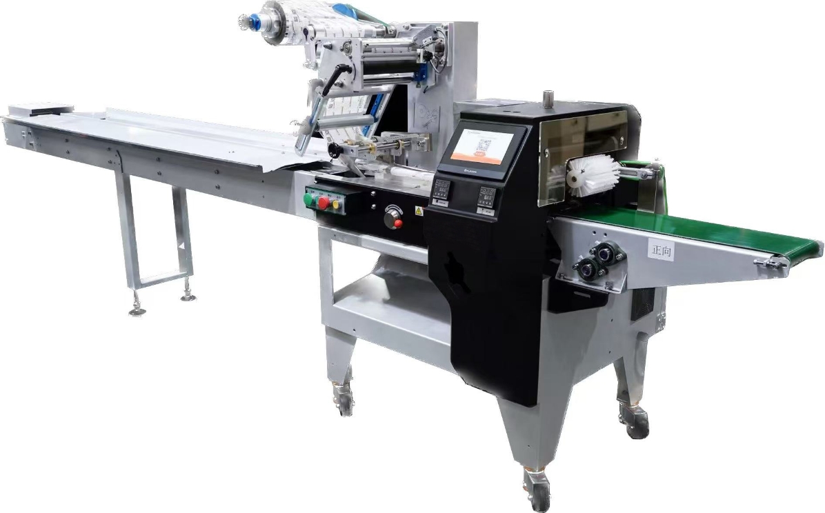 SZ180 Flow Wrapper Z180 flow wrapper machine for packaging food items and non-food products.