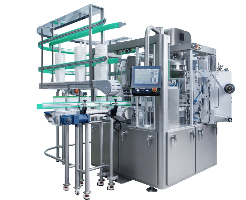 home-02 RPC-60FL Chick Powder Tub Fill Seal Lid Close Machine for powder tub packaging